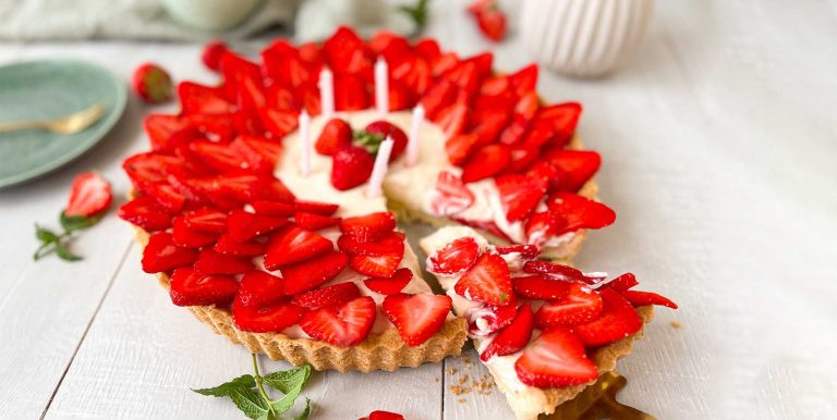 Tarte mit Erdbeeren und Puddingcreme von Butaris